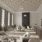 Ekena Millwork 66 56W x 66 56H x 38T Large Cameron Decorative Fretwork Wood Ceiling Panels, Walnut CELW67X67X0375CAMWA - alternate 7